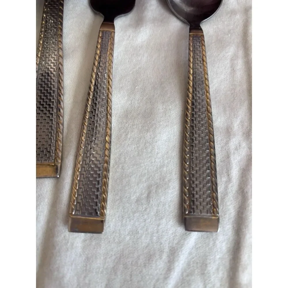 Cambridge Gold, Southampton‎ Stainless Accent Silverware  Retired, Rare Find